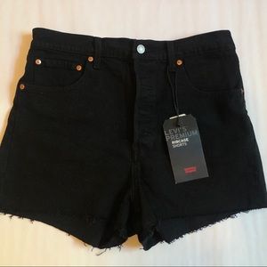 Levi’s Ribcage Shorts Black